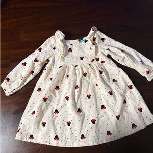 Disney Cream Outfit with Red and Black Mickey Pattern